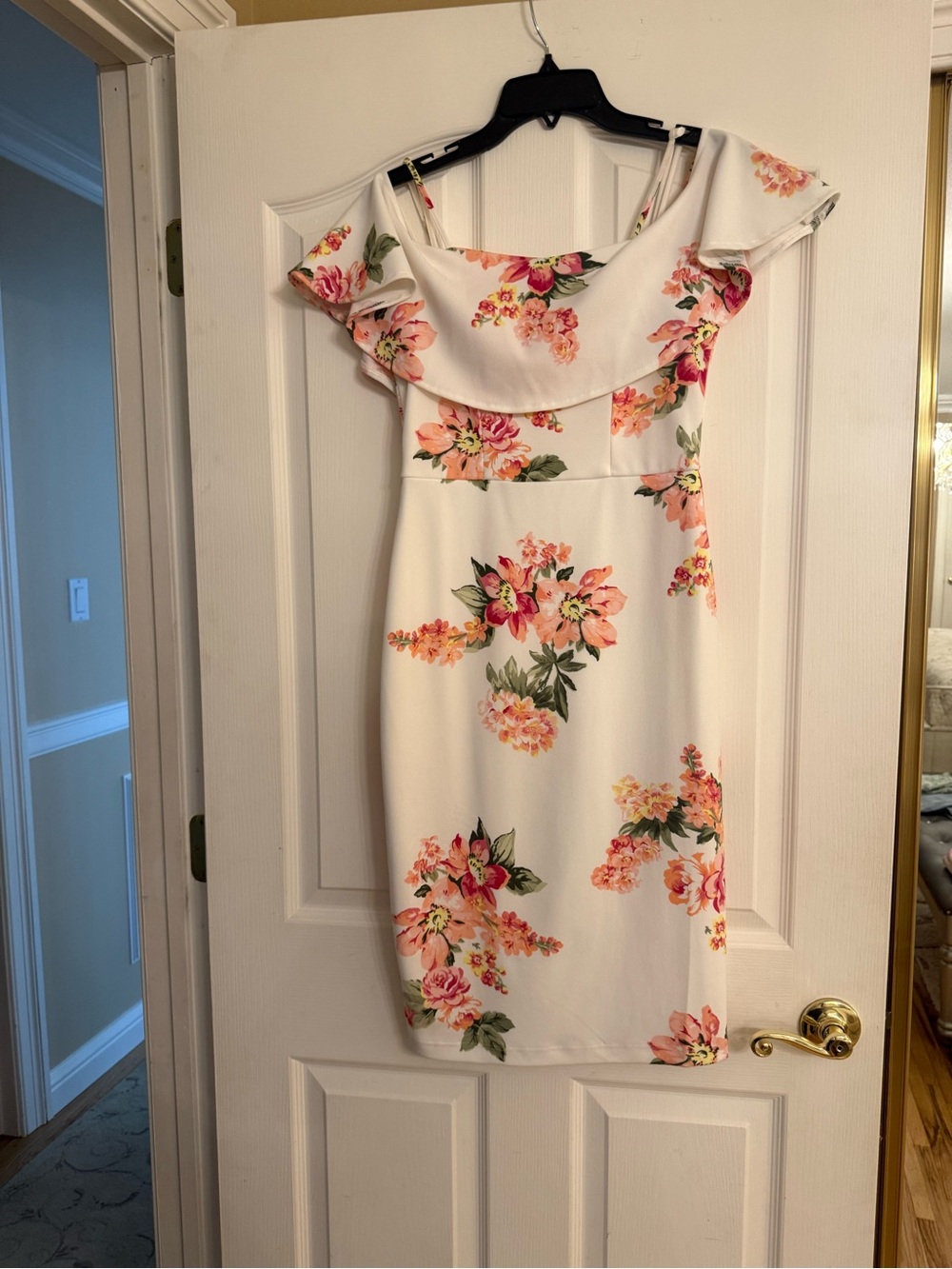 Floral Off-Shoulder White Summer Dress
